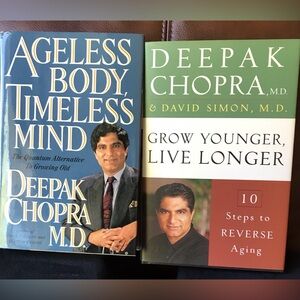 Deepak Chopra Book Set  Ageless Body Timeless Mind and Grow Younger Live Longer